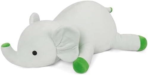 Elephant Weighted Plush Pillow