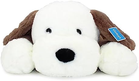 Dog Hugging Pillow Big Soft Plush Pillow for Kids and Adults Brown