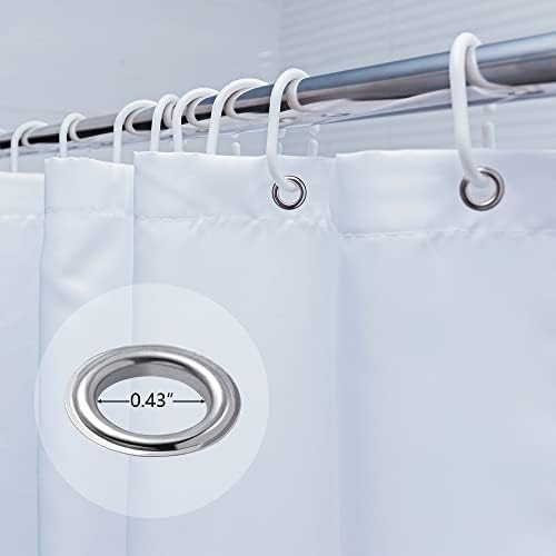 Black White Heart Shower Curtain