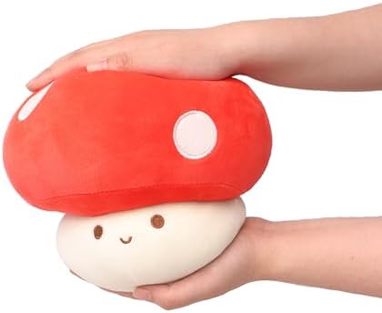 Soft Red Mushroom Plush Pillow Cute Toy for Kids and Girls