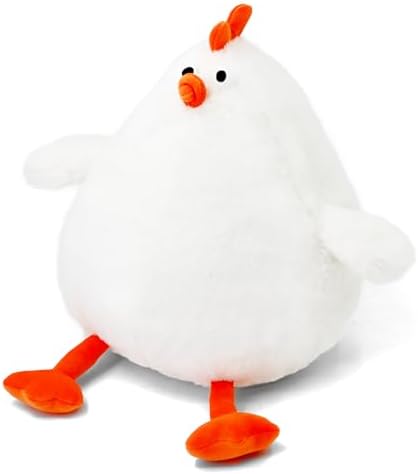 Cute White Animal Plush Toy Kawaii Fat Stuffed Animal for Kids