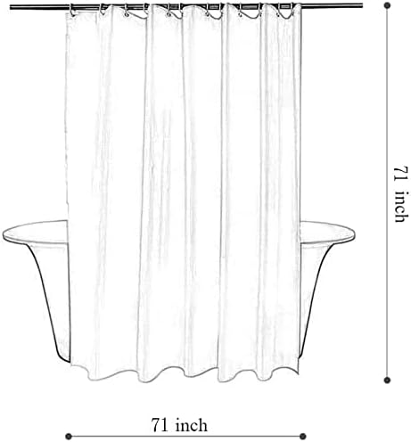 Tititex Minimalist Shower Curtain