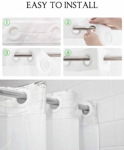 Prime Leader Rustic Bee Bath Shower Curtain with Snap-in Liner