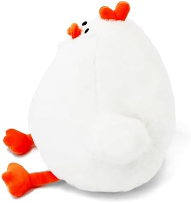 Cute White Animal Plush Toy Kawaii Fat Stuffed Animal for Kids