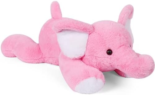 Perfectly Weighted Plush Elephant 27-inch 5 lbs