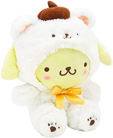 Cute Cross-Dressing White Bear Plush Doll Soft Stuffed Animal Toy