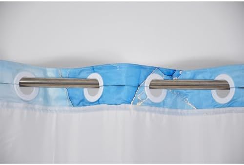 Blue Marble Modern Shower Curtain