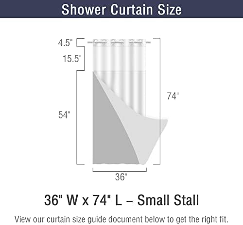 Gibelle Small Stall Shower Curtain Set