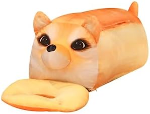 196 Inch Bread Plush Toy and Dog Plush Toy Funny Stuffed Animal Pillow