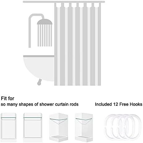 Black White Heart Shower Curtain