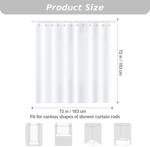 Bonhause Christmas Snowman Bath Curtain