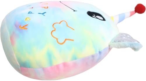 16-inch Plush Rainbow Axolotl Stuffed Animal Pillow for Kids and Adults