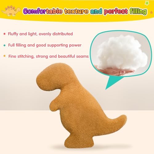 Dino Nugget Pillow Plush Funny Birthday Gift Set