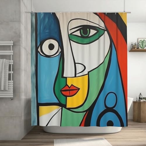 DAOWANGZUO Luxury shower curtain set for bathroom fun