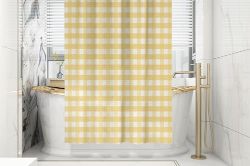 CAPSCEOLL Gingham Shower Curtain
