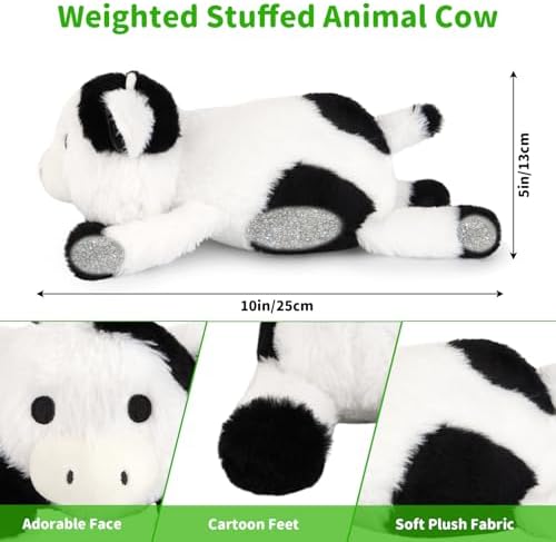 Leokawin Weighted Cow Stuffed Animal