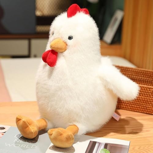 JOSON Cuddling Companions Adorable Chicken Plush Pillow for Kids White