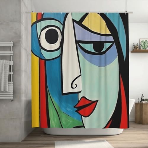 DAOWANGZUO Female Face Shower Curtain Set 1