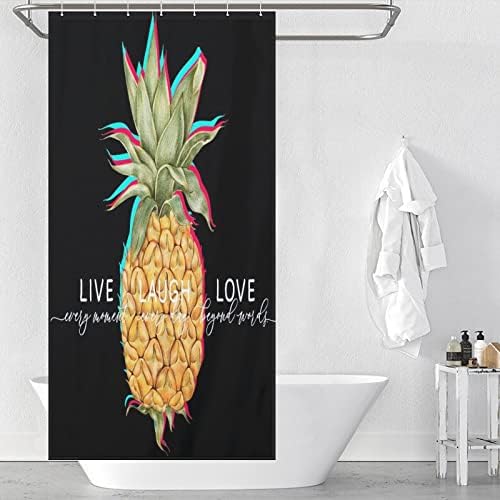 Natural Sweet Lemon Summer Bathroom Curtain