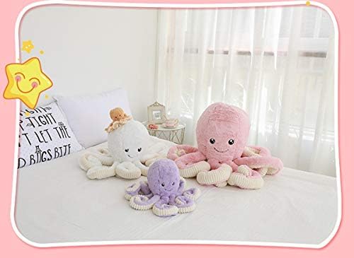 Cute Cartoon Plush Octopus Pillow for Bedtime and Travel Use