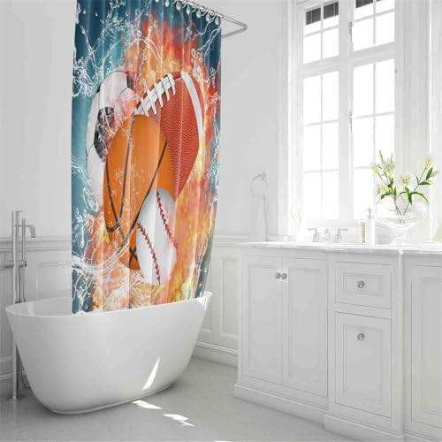 BasketballObservable Shower Curtain Set