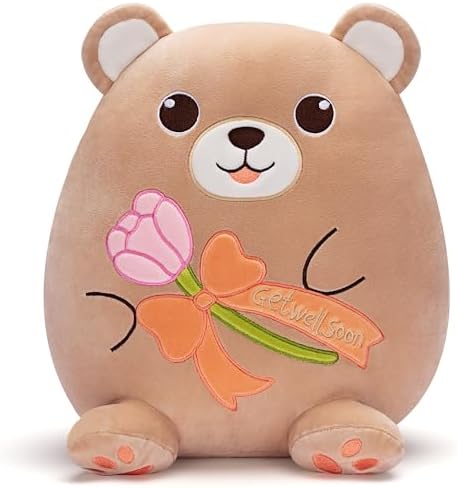 Get Well Soon Teddy Bear Plush Pillow