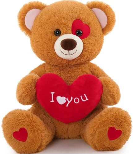 MaoGoLan Teddy Bear Plush 20 Red Heart Symbol for Love