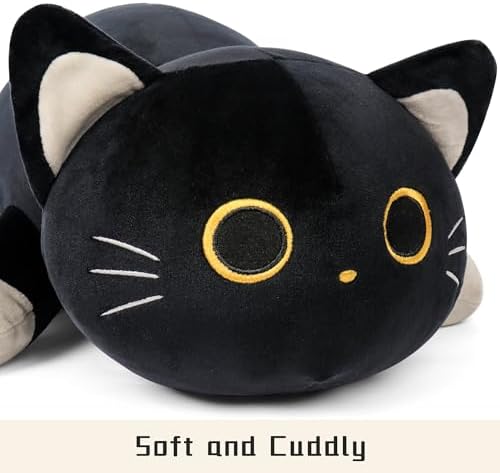 Wepop 24 Black Cat Weighted Plush Pillow