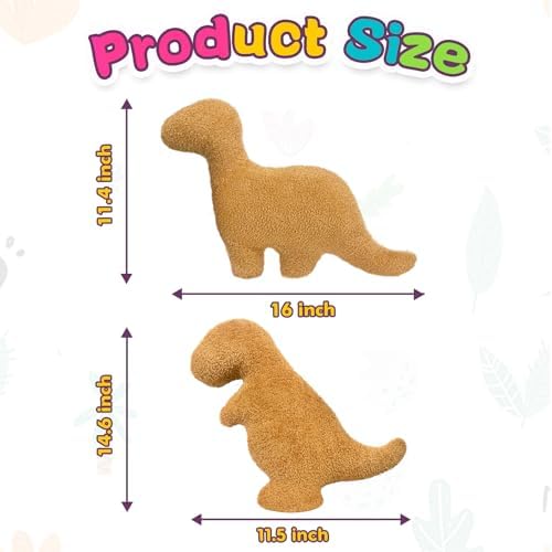 Andywoo Dino Nuggets Pillow 2 Pcs