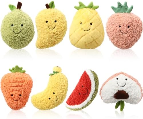Fruit Plushies 8-Piece Set