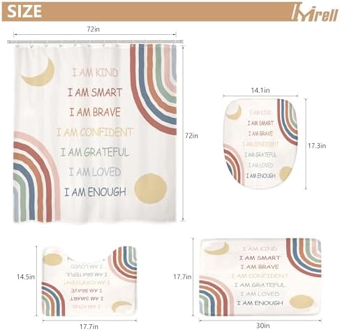 Imirell 4PCS Rainbow Sets Fun Waterproof for Kids