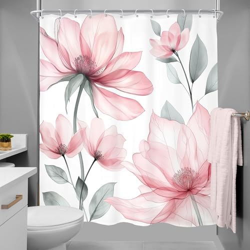 Meshely Pink Floral 60x72 Curtain