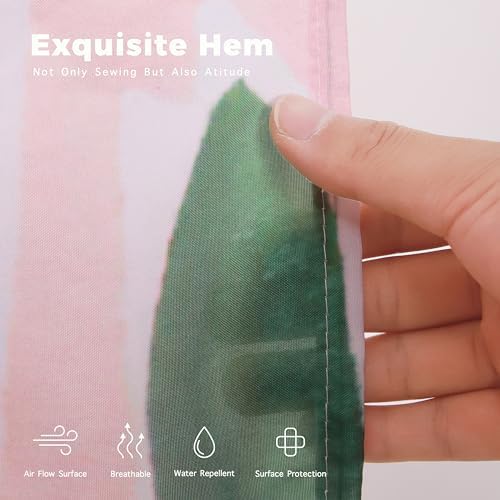 Elegant Peach Shower Curtain Set 72 x 72 Water Repellent 100 Recycled polyester