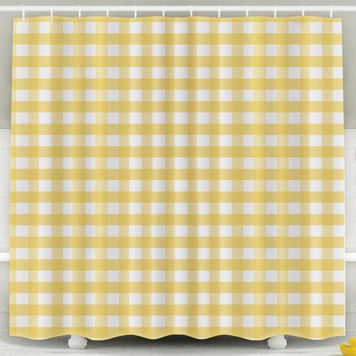 CAPSCEOLL Gingham Shower Curtain