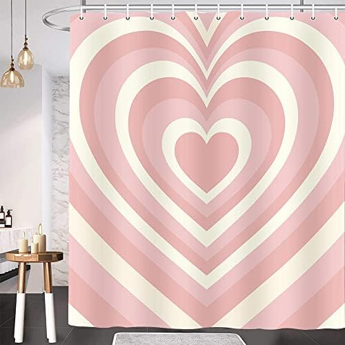 Valentines Day Heart High-Quality Shower Curtain for Your Bathroom Set