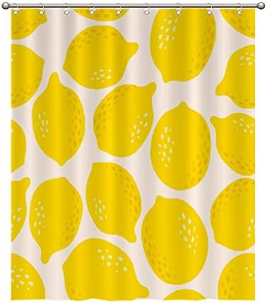 Funny Fruit Bath curtain set 59x71 - Lemon fruit design