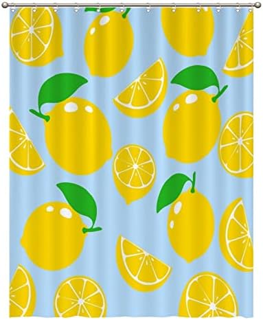 Lemon Fruit Bath Curves 71x91 Washable Washablelemicsrhs