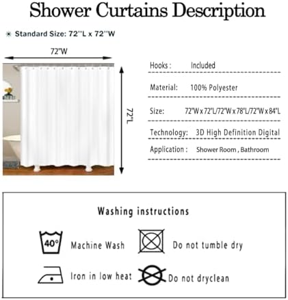 Stylish Geometric Brown Red Black Shower Curtain Set