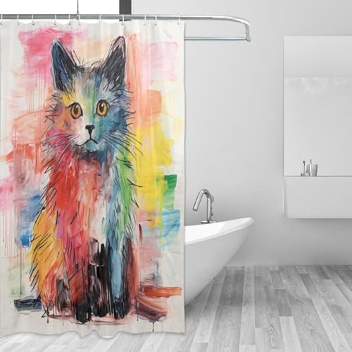 Brighten bath with Animal Cat 12-Hook Set - Durable Design
