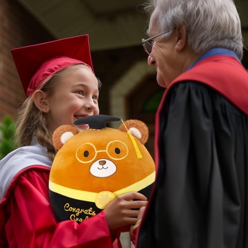 HappySpot 13 Graduation Bear Plush Pillow with Grad Cap
