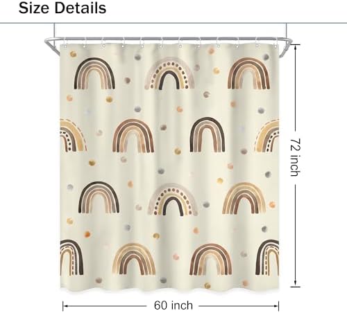 Ufeela Rainbow Kids Bath Curtain Set
