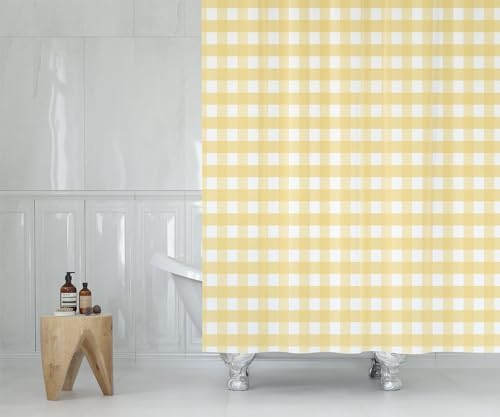 CAPSCEOLL Gingham Shower Curtain