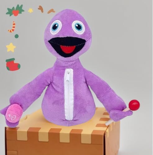 Adorable HolidayHide and Seek Plush Dolls Soft Stuffed Animal Pillow Figures Purple