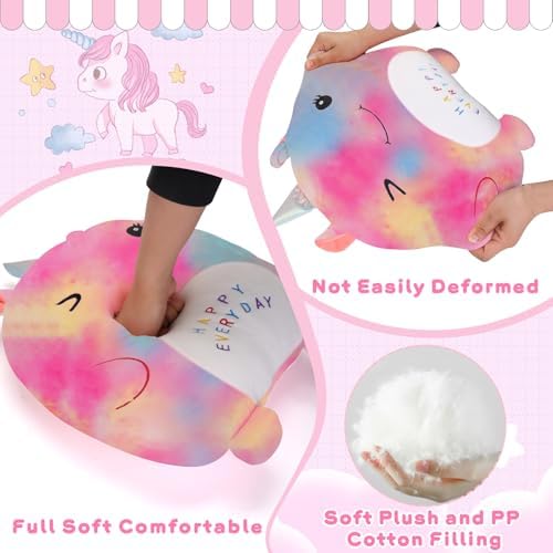 Stuffed Unicorn Pillow for Kids Soft Plush Toy