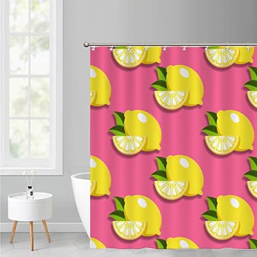 Charming Abstract shower curtain Modern Lemon Fruit Design