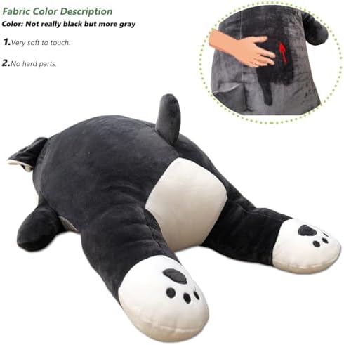 FEEZUSH 275 Inch Plush Pillow for Kids Schnauzer Gift