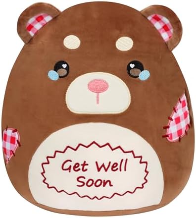 Cuteoy Get Well Soon Bear Plush Pillow