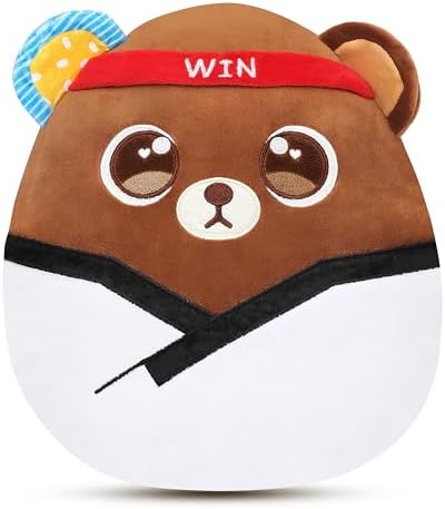 Easfan 12 Playful Taekwondo Bear Plush Pillow Perfect for Kids