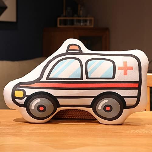 Ambulance Plush Pillow Super Soft Cars Plush for Kids