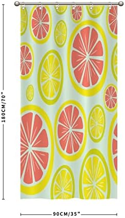UTF4C Funny Fruit Show Shower Liner 35 x 71 Durable